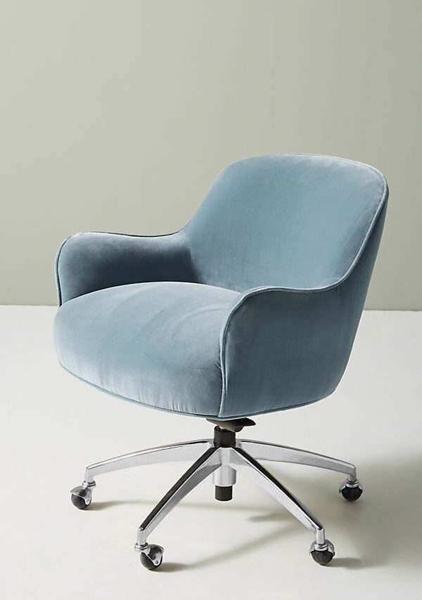 Velvet Swivel Office Chair