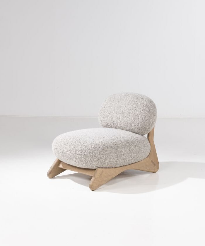 Pebble Bouclé Lounge Chair