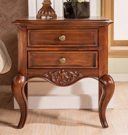 Baroque Carved Vintage Bedside Chest